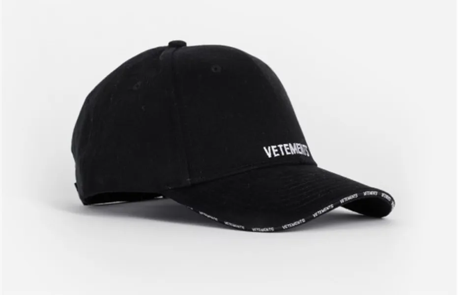 Vetements Baseball Ball Caps Boy Sport Bästa kvalitet Broderi Mens Hattar Män Kvinnor Keps Skateboard Baseball Caps Y0913