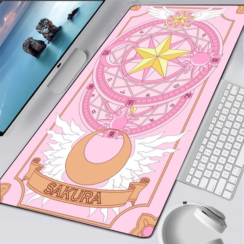 アニメKawaiiマウスパッド 大きなゴムゲームマット、ロック