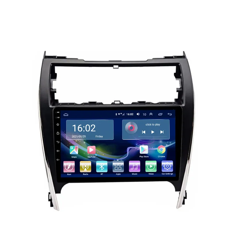 2.5D Skärm Android 10 Bil Multimedia Player Video Ingen DVD GPS Auto Radio för Toyota Camry 2012-2014 USA
