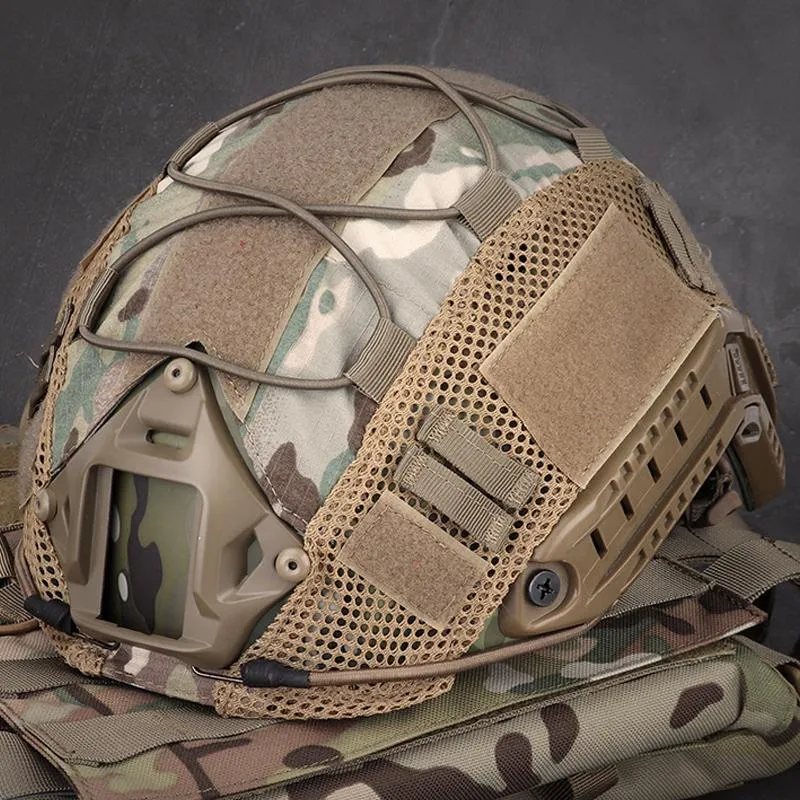 Cascos de ciclismo Cubierta de casco táctico rápido Ejército Combate Paintball Caza militar Caza Accesorios de equipo de juego de guerra