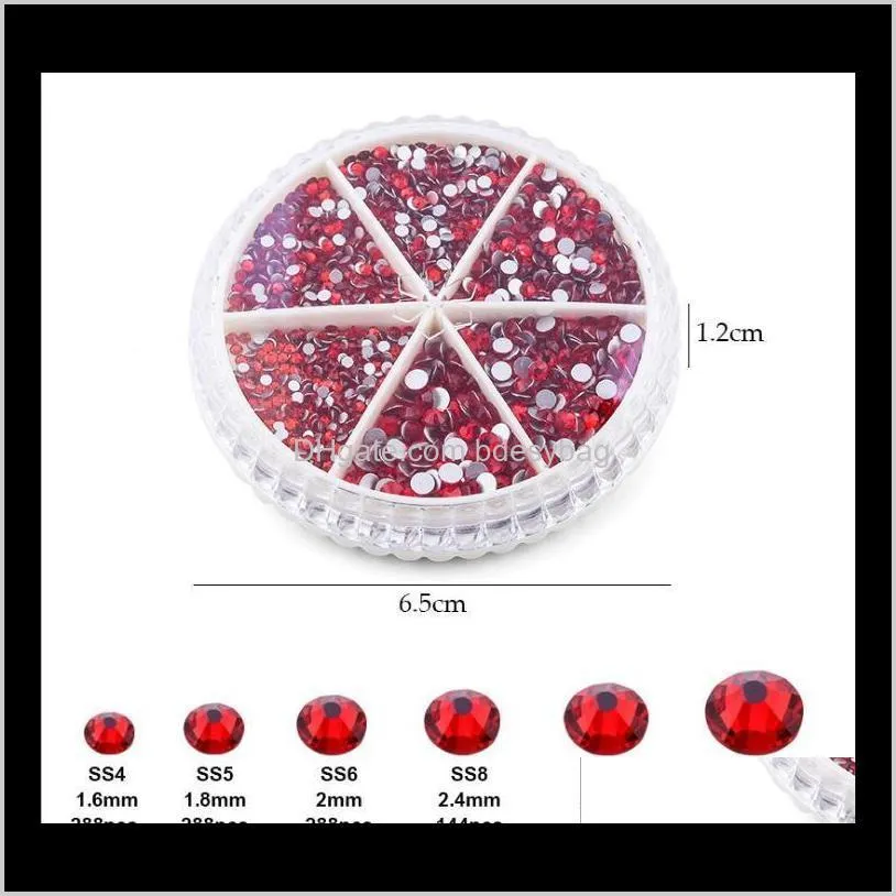 mobile phone shell manicure accessories box manicure drill manicure water drill 6-grid flat bottom drill nail decoration diy