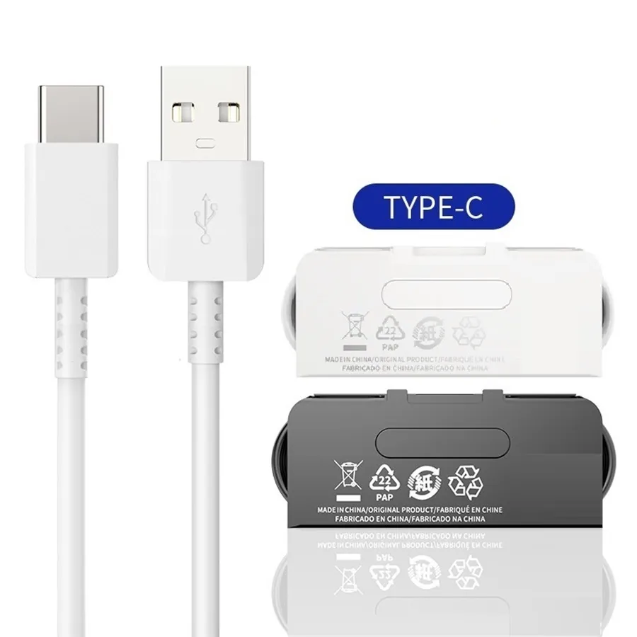 Câbles de chargeur de synchronisation de données de Type c de 1M 3 pieds, câble de vitesse de charge rapide pour samsung S10 S20 S22 S23 Huawei htc lg téléphone android S10