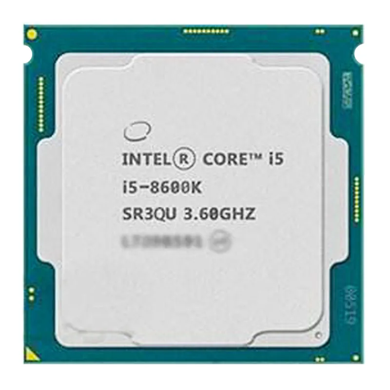 Coer I5-8600K i5 8600K CPU İşlemci i5 8600 K 6 Core 6 Konu 3.6g CPU 95 W LGA 1151 3.6 GHz ÖRGMENİ Parçalar