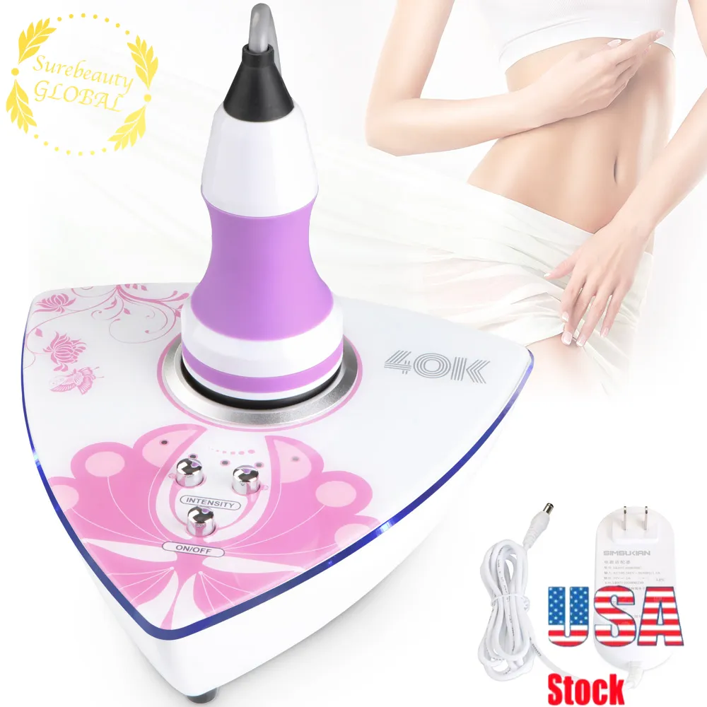 Mini 40K Ultrasound Ultrasonic Cavitation Body Slimming Cellulite Removal Abdom Thin Thigh Skin Tightening Machine USA