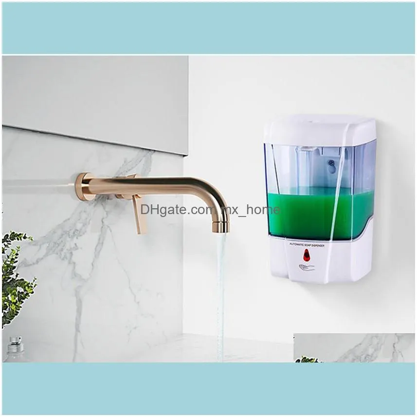 Liquid Soap Dispenser Automatic Sensor Sanitizer Dispenser Wall Mounted Soap Dispenser Bathroom Touchless Dispensers Without Battery