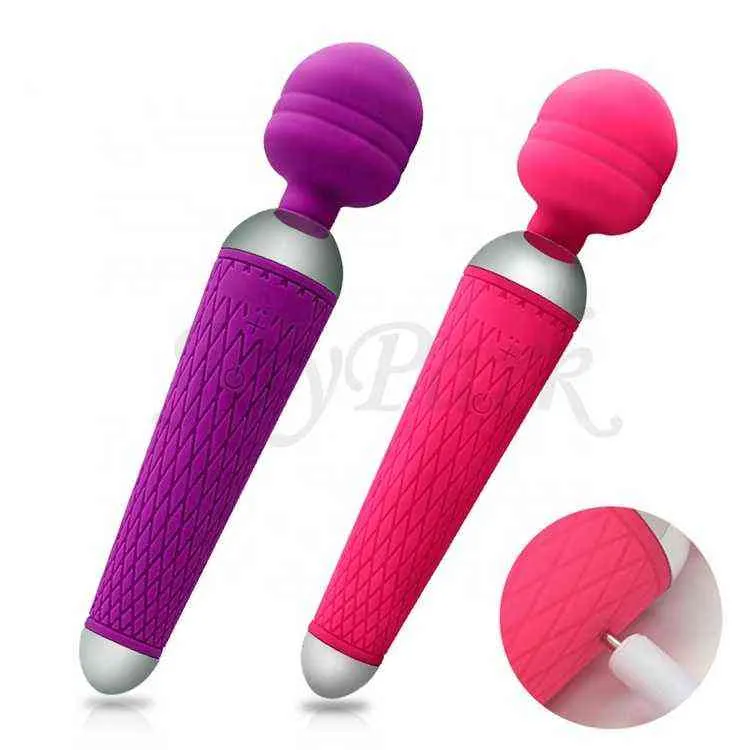 NXY vibrators Joypark 10 Snelheid Krachtige Magic USB Charge Av Wand Massager Volwassen Speeltjes voor Dames Masturbator 0105