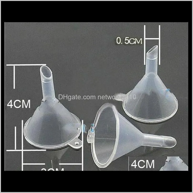 plastic mini small funnels liquid filling tools perfume liquid  oil filling empty bottle packing tools high quality epacket