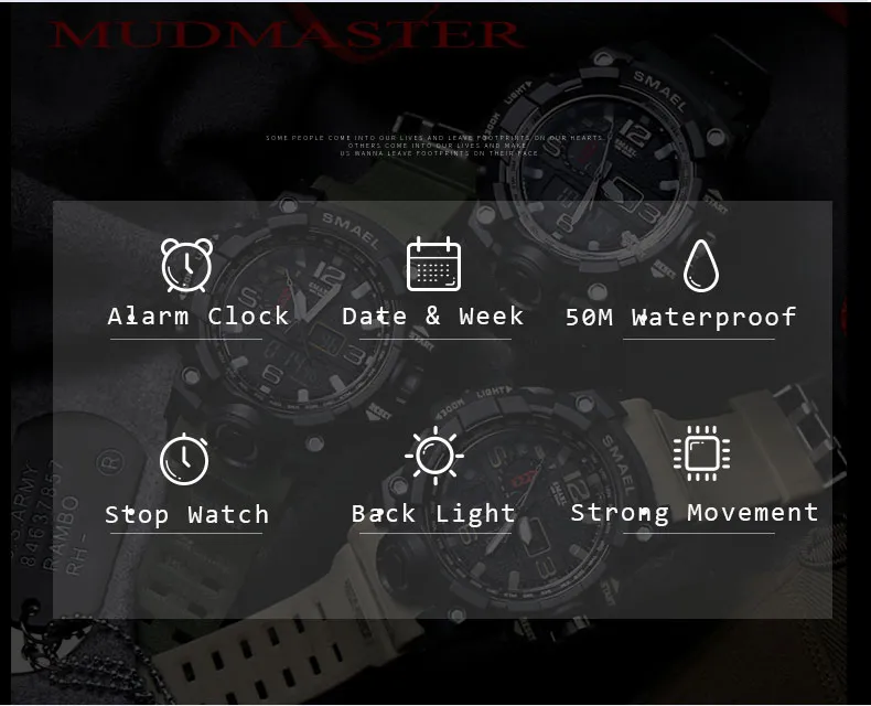 5 sport watch men digital