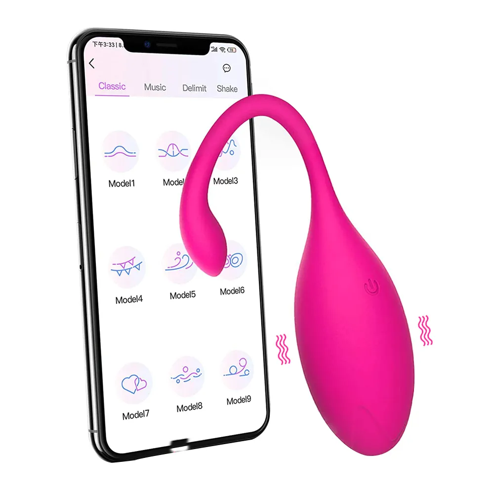 Bluetooth App vibrateur Télécommande sans fil Vibrant oeuf g Stimulateur Clitoris Stimulateur Vagina Kegel Vibrateurs Jouets Sexy Jouets