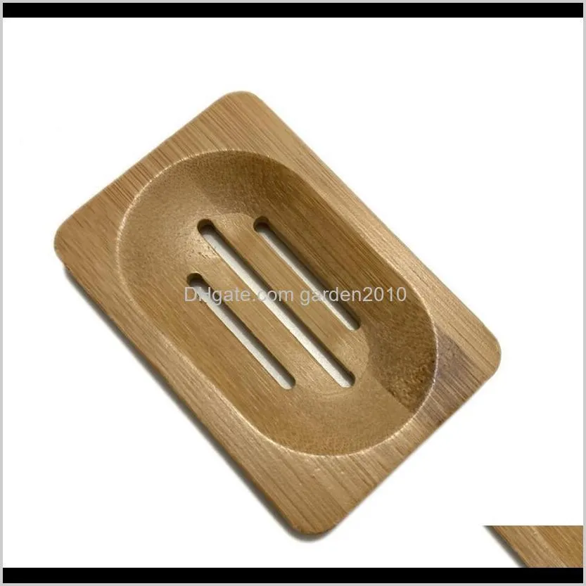 natural bamboo soap dish simple bamboo soap holder rack plate tray bathroom soap holder case 3 styles