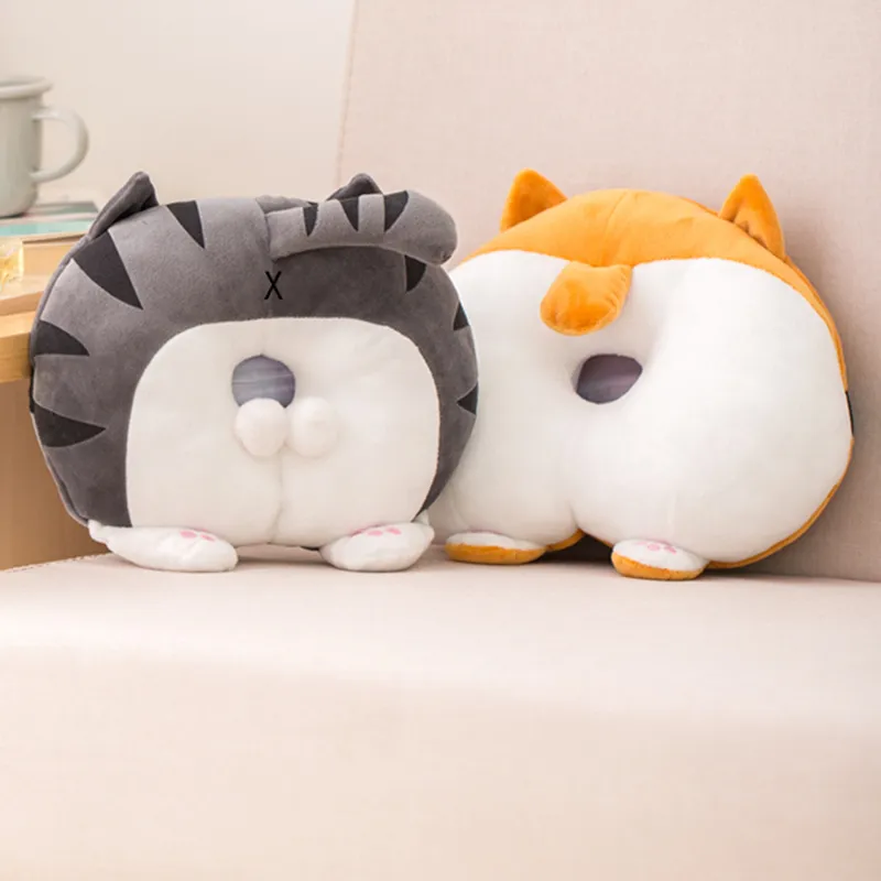 30 cm Creative Cartoon Animal Ass Tissue Box Plush Cat Shiba Inu Dog Butt Servin Case Cute Paper Box For Desk Car Home Decor8175103
