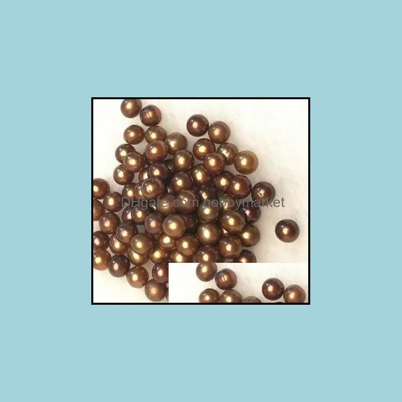 2018 new fashion DIY beads ROUND Natural freshwater pearl 6-7mm Bulk multicolor grade particle pearl beads for DIY JEWELRY MAKING