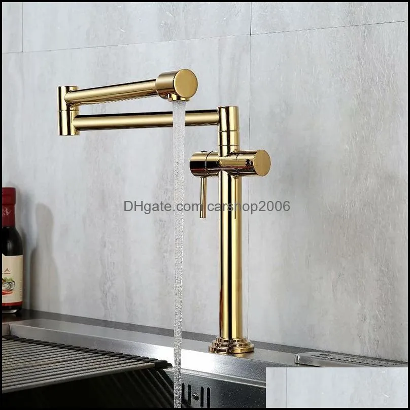 Bathroom Sink Faucets MTTUZK Deck Mounted Brass Matte Black Basin Faucet Cold Mixer Taps Single Hole Duble Handle Heighten