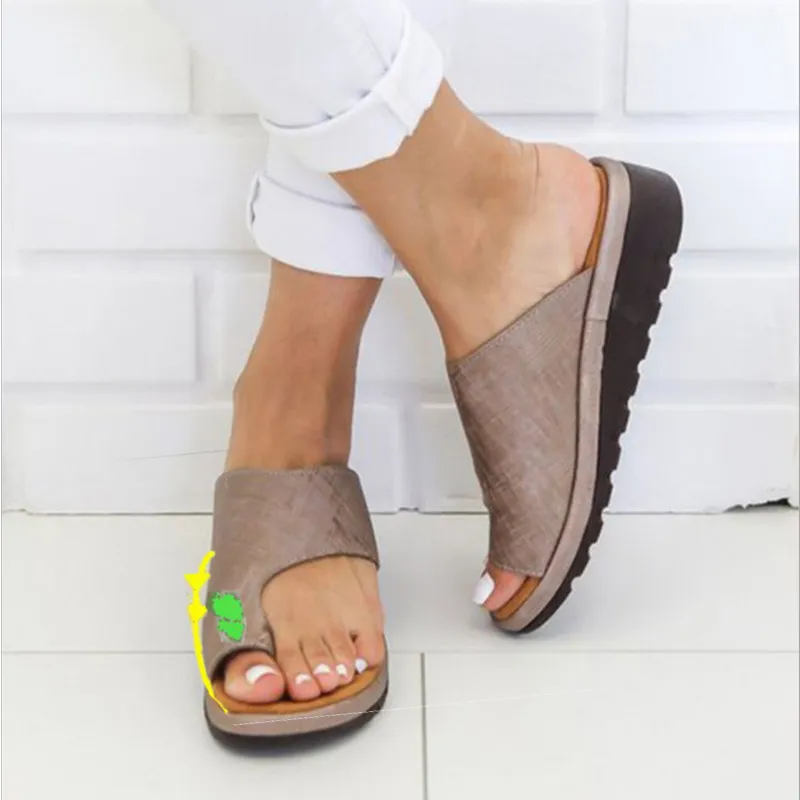 Soft leather 2025 sandals for bunions