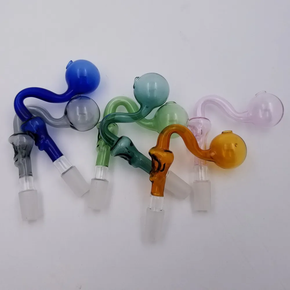 Bongs de vidro com junta macho de 14 mm para acessórios para fumar ervas e tabaco