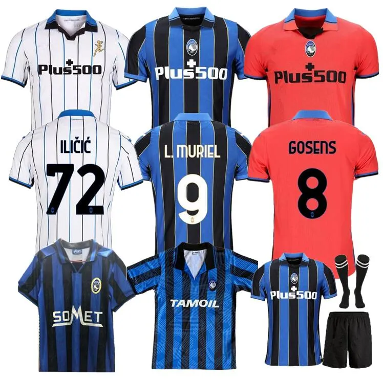 2021 2022 Atalanta BC Soccer Jersey Muriel Gomez Duvan Gosens Jerseys Lammers Mianchuk Ilicic Pasalic de Roon L.Muriel 91 92 96 97 Mannen Kinderkit Voetbal Shirt Uniform