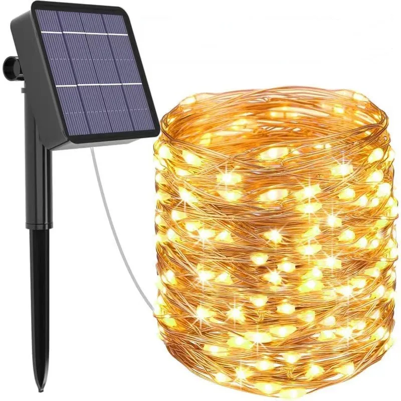 200 LED Lampada solare per esterni LED Luci a corda Fata Vacanze Natale Feste Ghirlanda Luci impermeabili da giardino