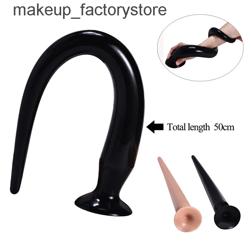 Masaż 50 cm Super Long Anal Tail Butt Wtyczka prostaty masażer dildo Dildo odbyt Masturbator Produkty dla dorosłych zabawki seksualne dla mężczyzny kobieta