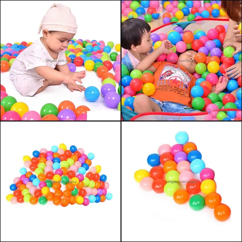 25Pcs/Lot Plastic Ocean Ball Eco Friendly Soft Tent Bath Water Pool Toys Baby Kids Swim Pit Toy Outdoor Fun Sports Play Toys