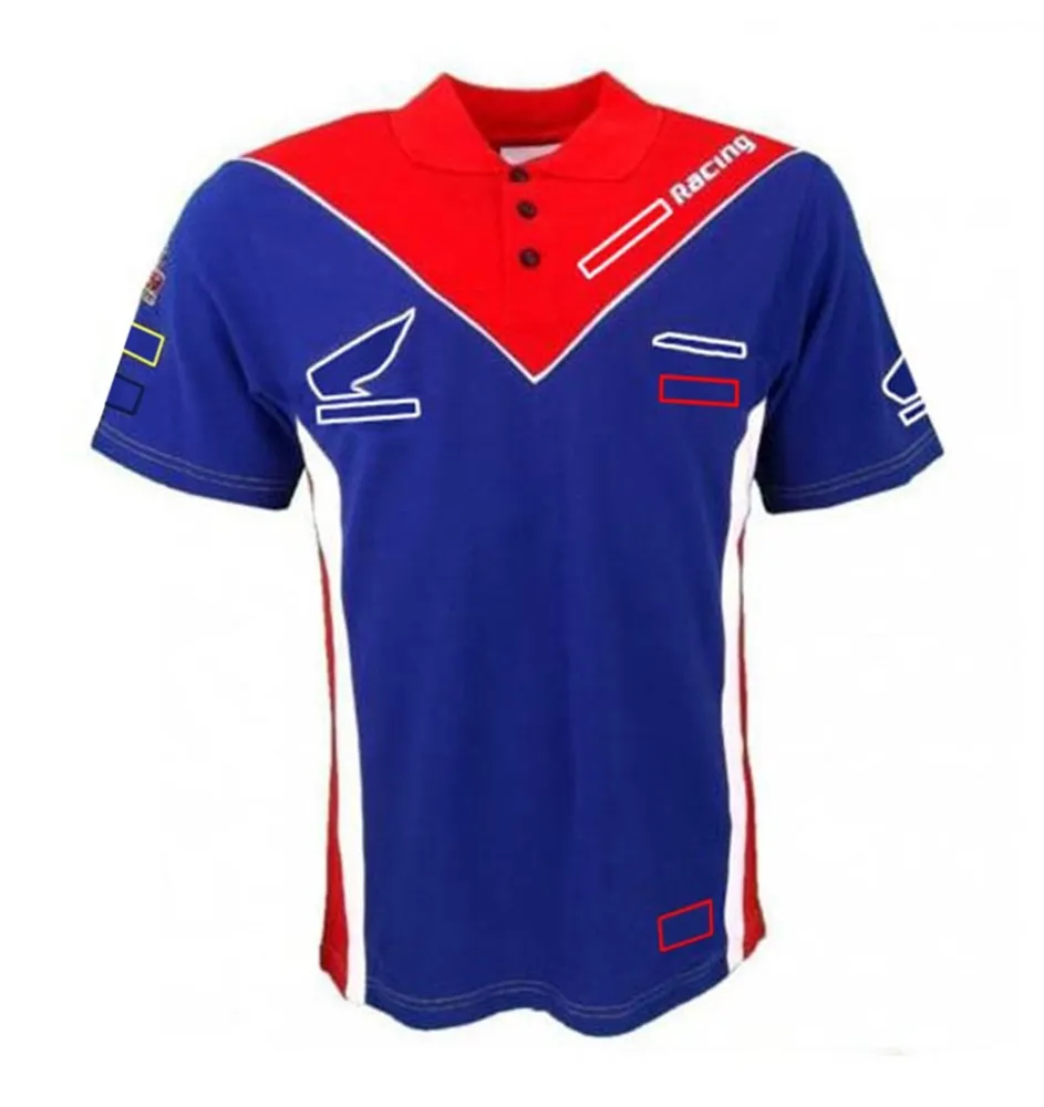 Nova equipe de ciclismo da motocicleta roupas de fábrica camisa polo lapela de secagem rápida camiseta driver versão corrida suit210t