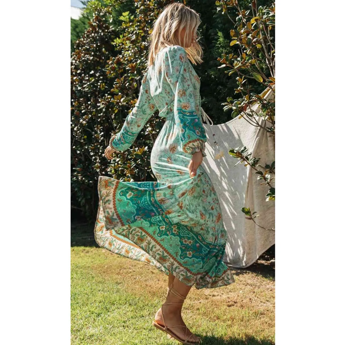 chinese dress ladies White Boho Hippie Maxi Long Dress – Bosom Blouse