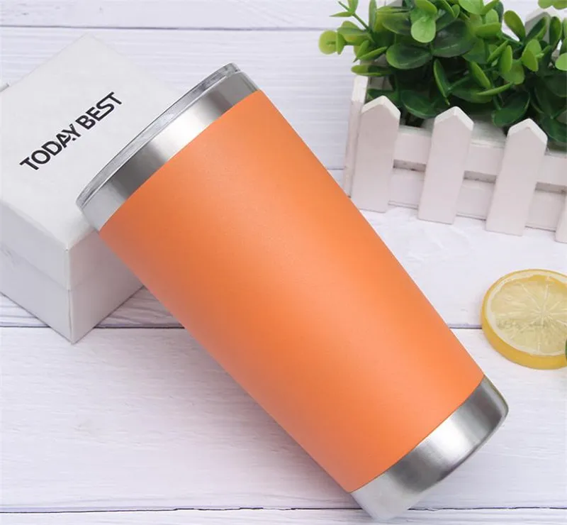 16 Styles 20oz Tumbler Double Wall Stainless Steel Vacuum Insulation Coffee Cup Outdoor Portable Sports Water Bottle With Seal Lids