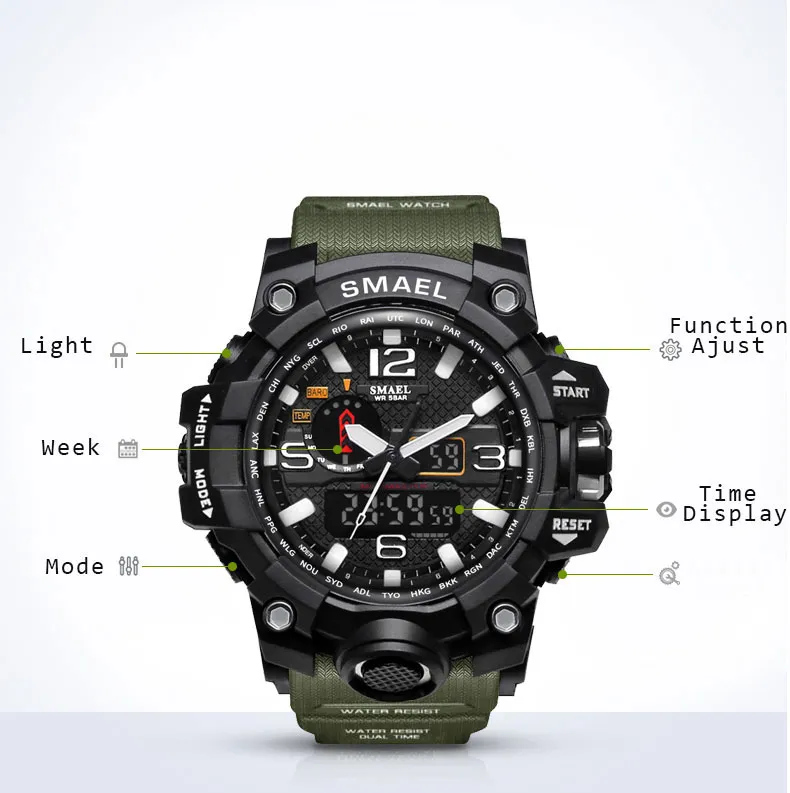Smael watch functions cheap