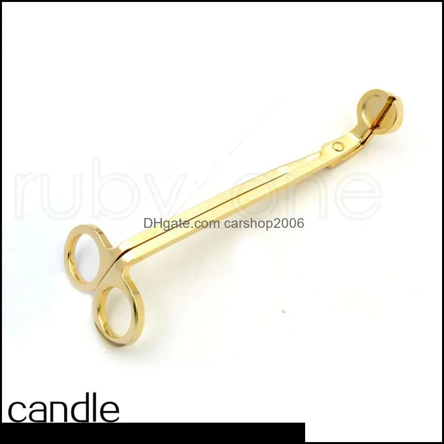 Stainless Steel Candle Scissors Metal Candle Wick Trimmer Extinguisher Aromatherapy Wick Trim Cutter Hand Tools 4styles RRA4388