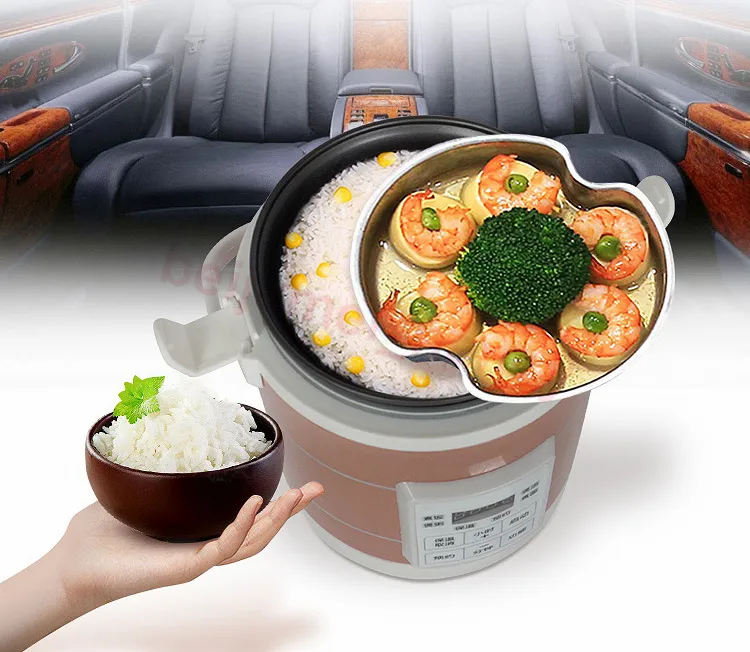 Soup Porridge Cooking Machine 12V 24V Mini Car Truck Rice Cooker