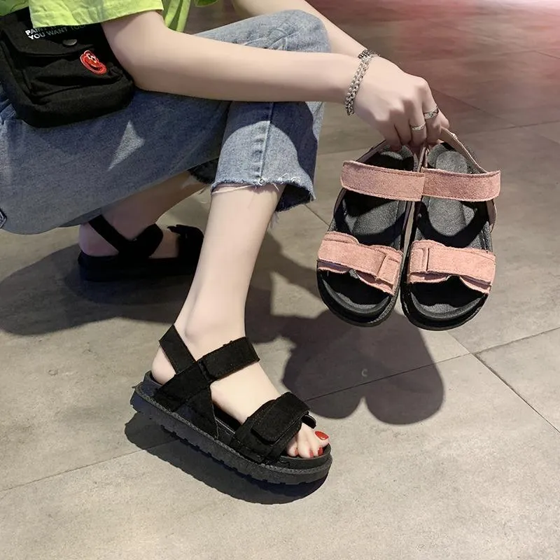 Zomer sandalen vrouwelijke Koreaanse versie van het platform dikke strand Romeinse schoenen dames dames