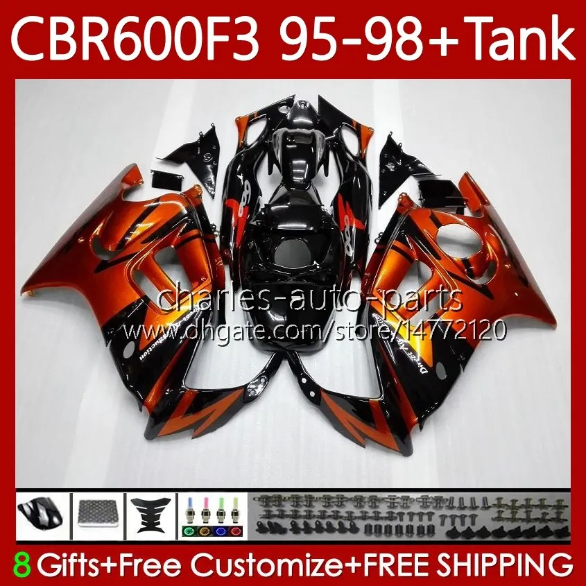 Honda CBR 600 F3 CC 95-98 Body 64No.136 CBR 600FS 600F3 CBR600 FS CBR600F3 95 96 97 98 CBR600-F3 600CC CBR600FS 1995 1996 1997 1998 페어링 오렌지 라이트