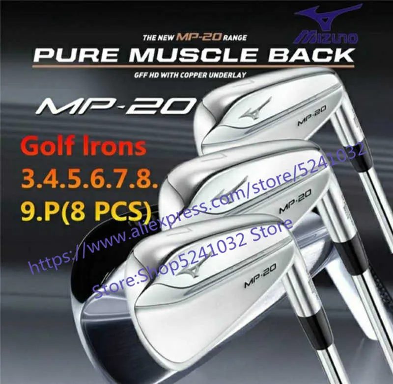 Nya Män Club 8PCS Iron MP20 Set smidda Irons golfklubbar 3-9p R / s Flex Steel Shaft med huvudkåpa 201026