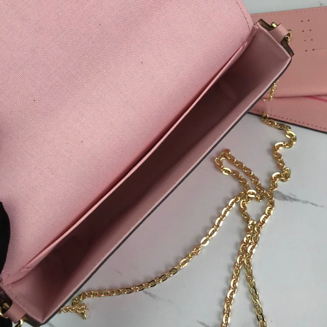 2021 Classic high quality luxurys designers totes Bags Purse POCHETTE handbag Chain package Shopping Flower Shoulder Bag Coin Purses Crossbodys with box free ship