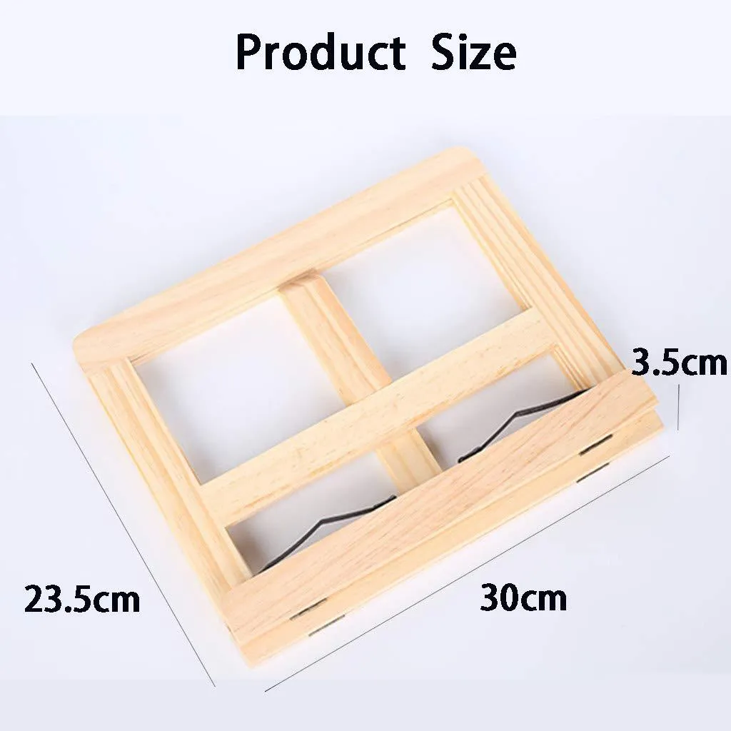 Support De Livre En Bois Pliable Réglable - Porte-Livre Cuisine, IPad Et Tablette