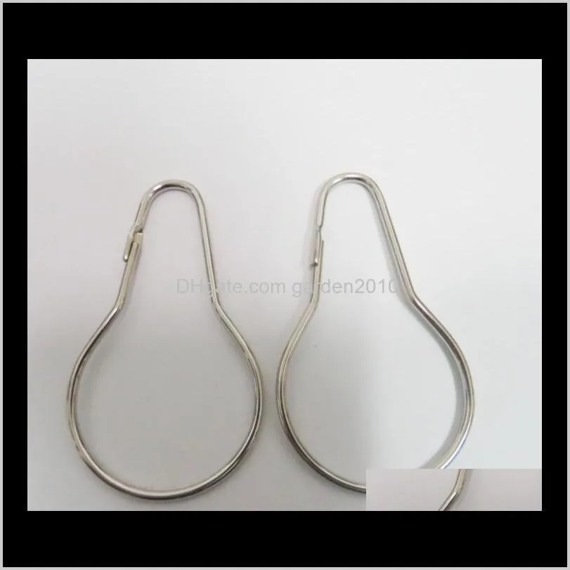 shower curtain hooks bathroom rustproof stainless steel rings hook polished chrome