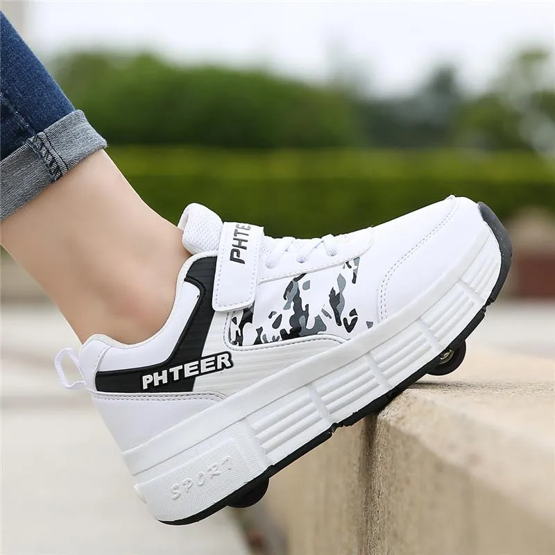 Ragazzi Adulti Heelys Scarpe Da Ginnastica A Rotelle Ragazze Bambini Scarpe  Con Doppia Ruota Studenti Pattinaggio Multifunzione Pattini In Linea Da  72,76 €