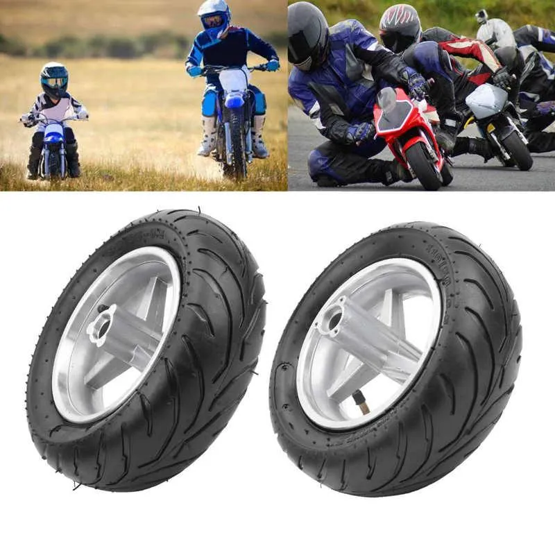 Anti Skid Mini Pocket Bike Tire 1 8 Truggy Tires 90/65 6.5 Fits 47cc And  49cc Front/Rear Motorcycle Accessories From Haerya, $50.74