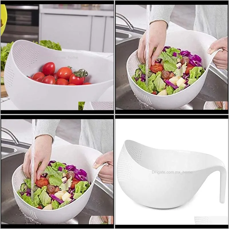 multifunctional colander washing fruit vegetable salad bowl plastic draining basket with handle storage baskets