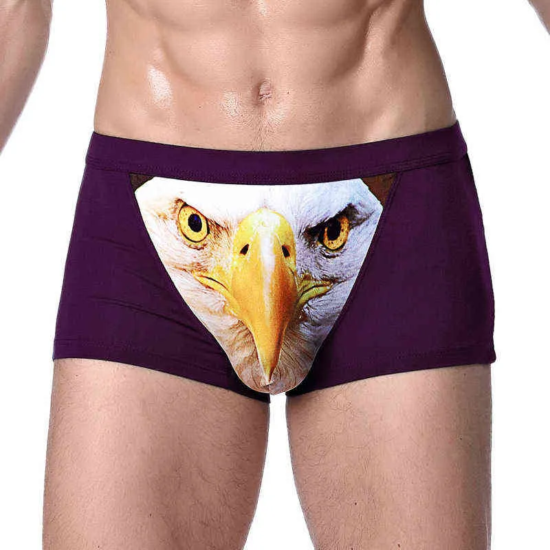 Mens Briefs Creative Thong Funny Underwear Party Pouch 3D Pattern T-Back  Gift 
