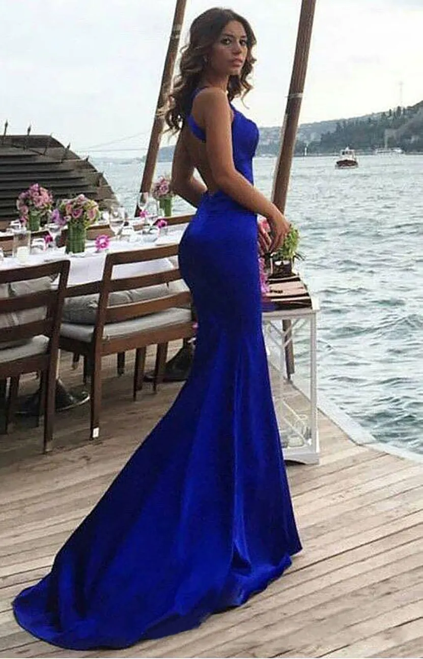 2021 Women Evening Dress Vestidos Sexy Solid Blue Slim Long Dress Women  Dresses Fashion Party Dress Vestido De Fiesta