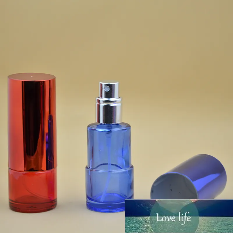 Högkvalitativ 50st 20 ml pelare Färgrik glas Spray Parfymflaskor Atomizer Refill Parfume för kvinnor