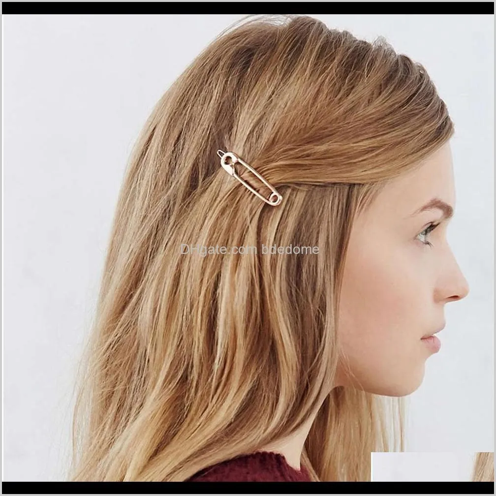 fashion europe stlyle pin hairpin gold or silver color plated for women girls lover hair clip gift