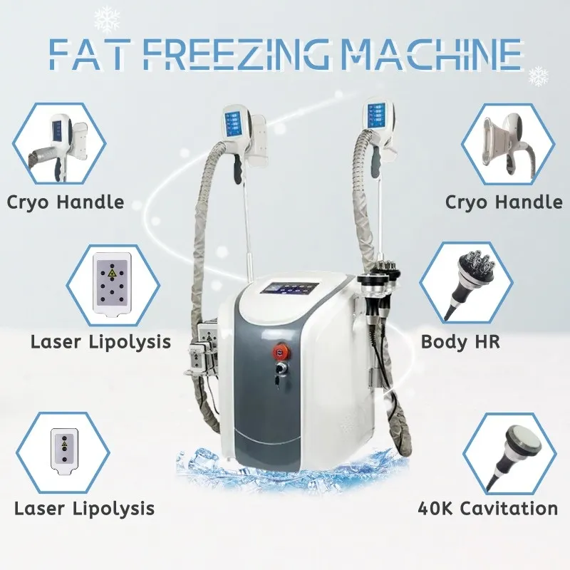 2022 Bärbar fettsugning Laserbantningsmaskiner Fat Freeze Machine Lipolaser Personlig användning Kall Lipo Laser Ultrasonic Cavitation CE