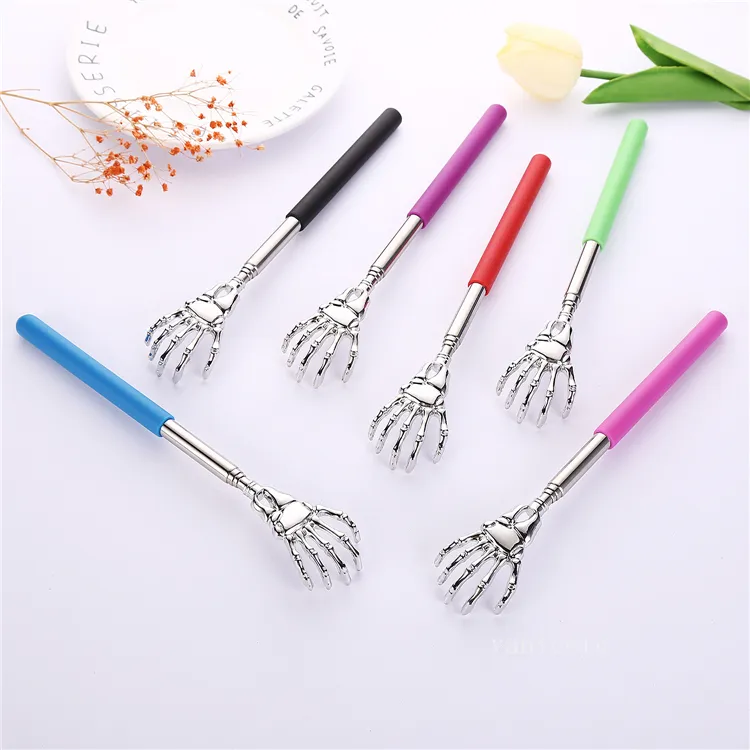 Party Supplies Plated Ghost Hand Back Scratcher Regulowany Praktyczny Praktyczne Poręczne Zestaw Drapania Draps Ghosts Hand Claw ZC914