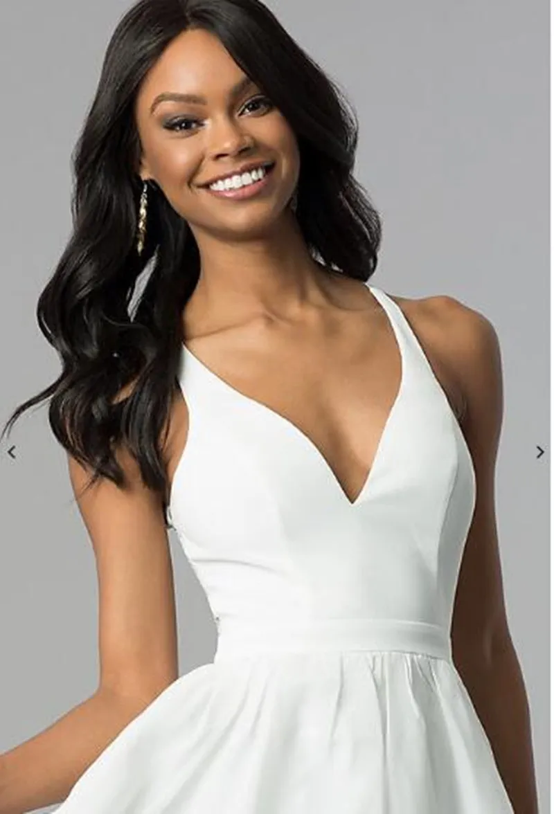 Satin Mini Prom Party Dress with V-Neck and Beaded Tiered Embellishment for Youth Graduation from Dhgate Graduation Dresses - price 77.99 Satin Mini Prom Party Dress with V-Neck and Beaded Tiered Embellishment for Youth Graduation from Dhgate Graduation Dresses - price 77.99
