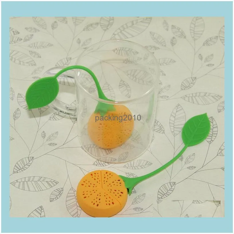 Fruit Shaped Tea Strainer Silicone Lemon Design Loose Tea Leaf Strainer Bag Herbal Infuser Filter Tools