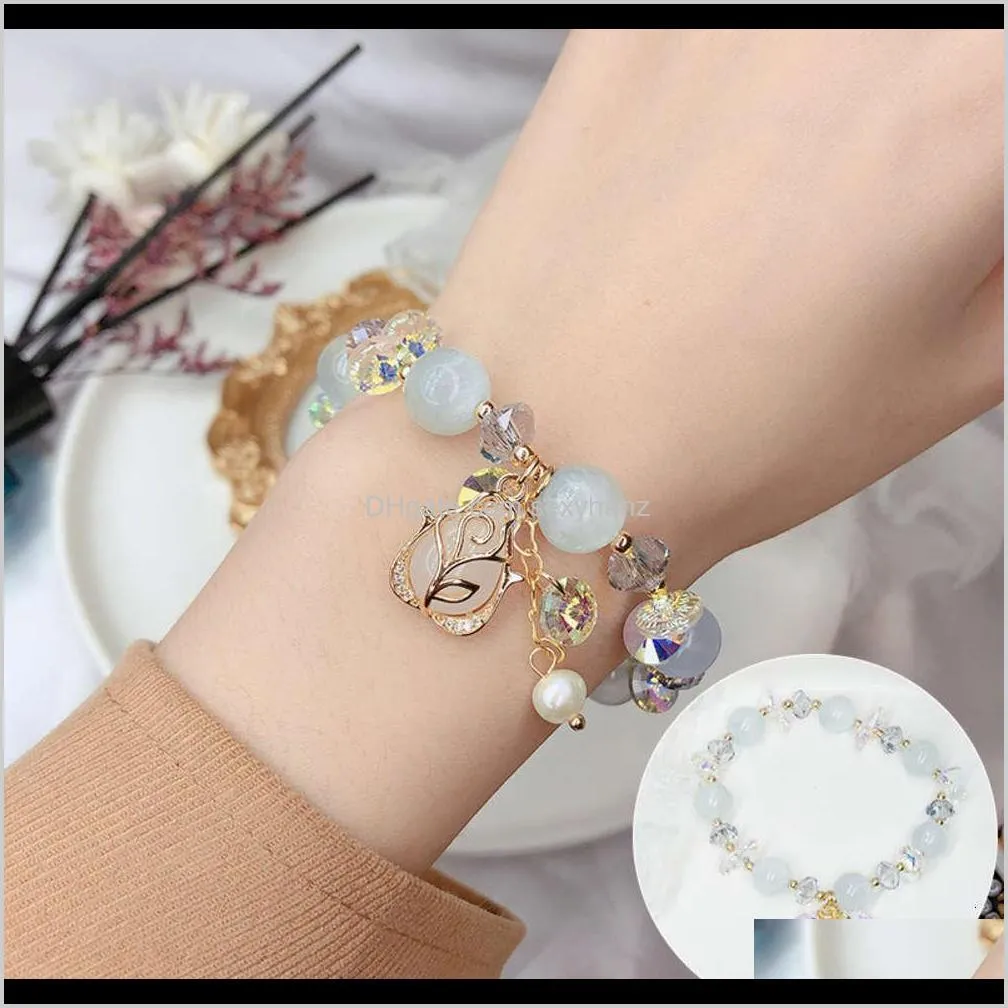 korean version new super flash exquisite female candy fairy simple bracelet micro inlaid zircon hand decoration live broadcast