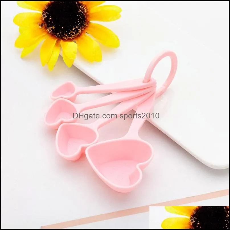 Fashion Love Beyond Measure Heart shaped Measuring Spoons for wedding party guest gift Fast Shipping F20174074