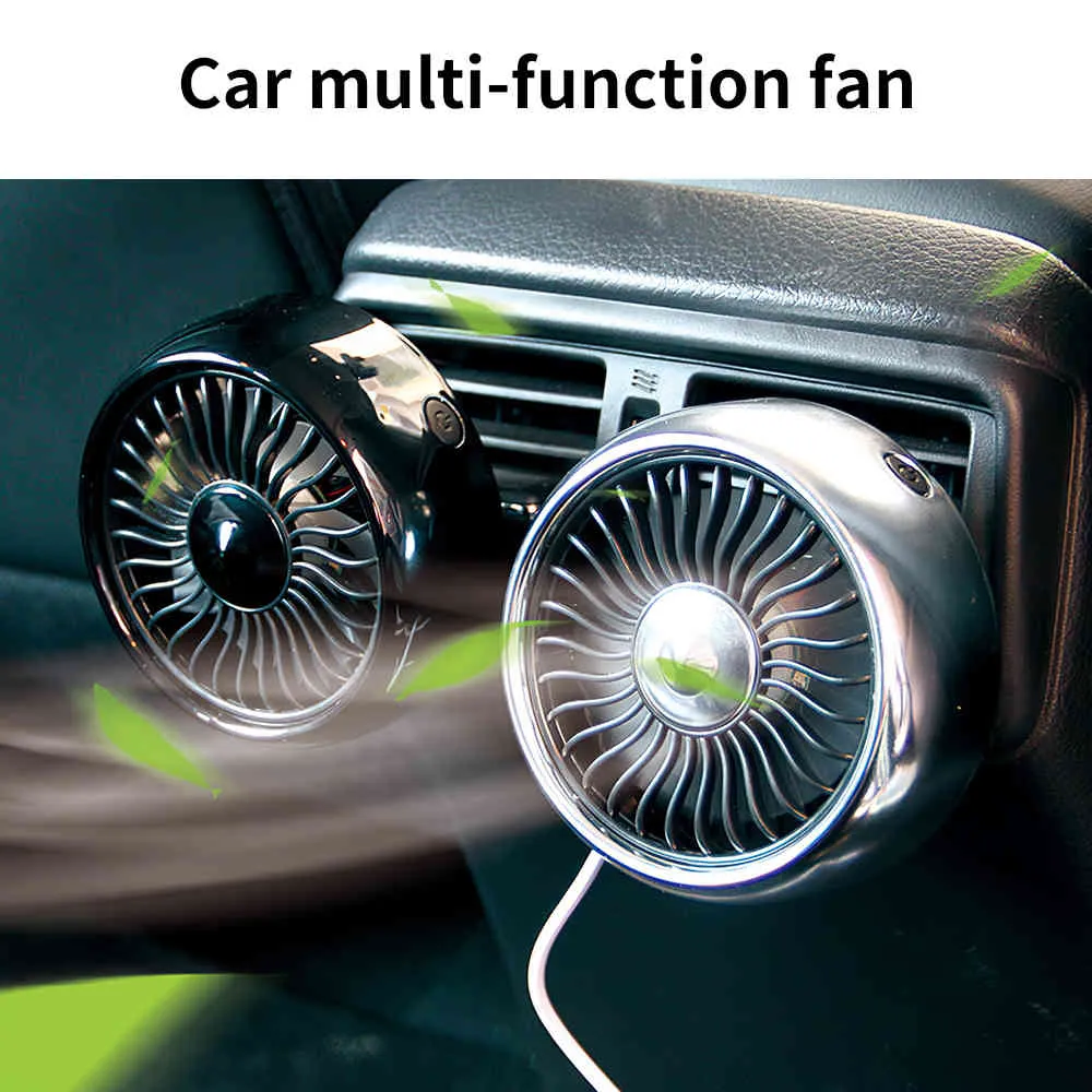 2021 sommer Neue Multi-funktion USB mit Farbwechsel Klimaanlage Fan Auto Dekoration Automotive Liefert