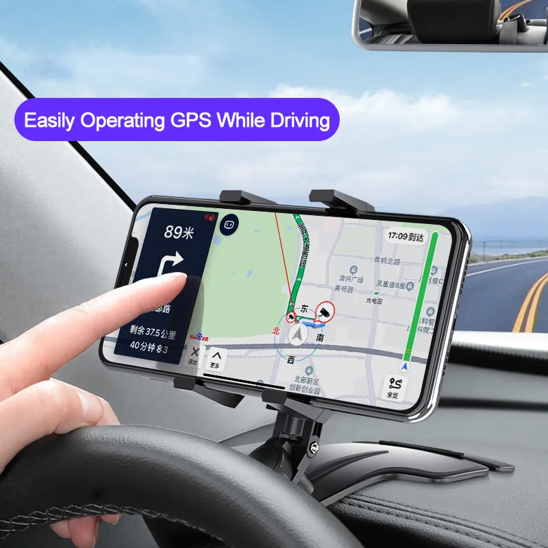 Auto-Telefonhalter, Armaturenbrett-Halterung, 360 Rotation Universal  Handyhalter, Auto GPS Navigationshalterung